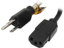 Tripp Lite P030-002-5 2 ft. 5-Pack of 2-ft. 18AWG Power Cords, NEMA 5-15P to