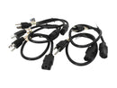 Tripp Lite P030-002-5 2 ft. 5-Pack of 2-ft. 18AWG Power Cords, NEMA 5-15P to