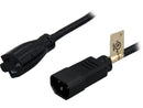 Tripp Lite Model P002-002 2 ft. Power Monitor Adapter Converter Cable, 5-15R to