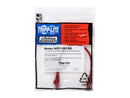 TRIPP LITE N201-001-RD 1 ft. Cat 6 Red Gigabit Snagless Molded Patch Cable