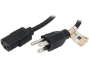 Tripp Lite P010-012 Desktop Computer Power Cord, 5-15P to C13 - 10A, 125V, 18