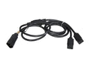 Tripp Lite Model P004-006-2C13 6 ft. Power Extension Splitter Cable C14 to 2x