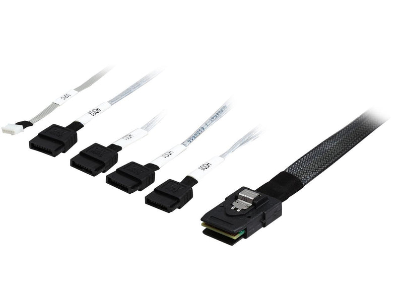 Intel AXXE34DRVCBL SAS/SATA cable - 8087 connector fans out to 4x 7 pin