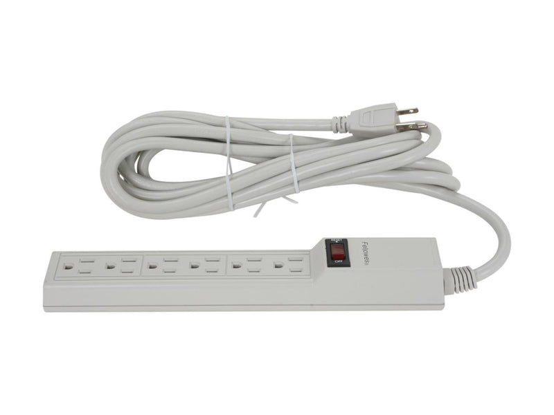 Fellowes 99026 6 Outlets Power Strip 15 ft. Cord Length