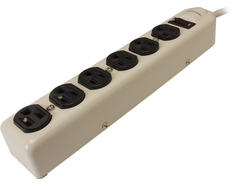Fellowes 99027 6 Outlets Power Strip 6 ft. Cord Length