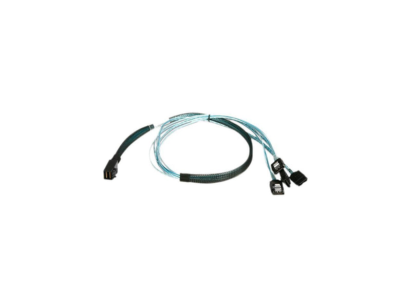 iStarUSA K-HD43XSAL-75 2.46 ft. HD miniSAS SFF-8643 to 4x SATA Latch Forward