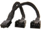 SilverStone Technology SST-CPF01-USA PWM 2-to-1 Splitter In Black Sleeving