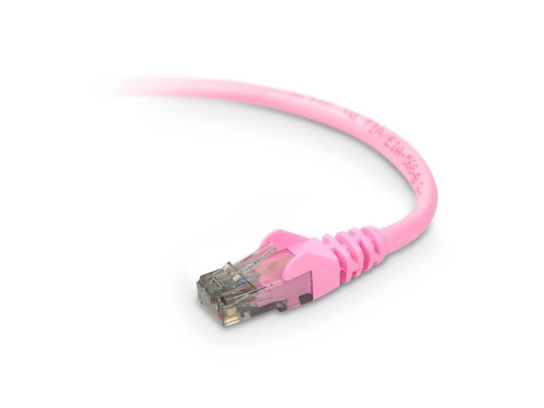 Belkin A3L980-07-PNK-S 7 ft. Cat 6 Pink UTP Patch Cable