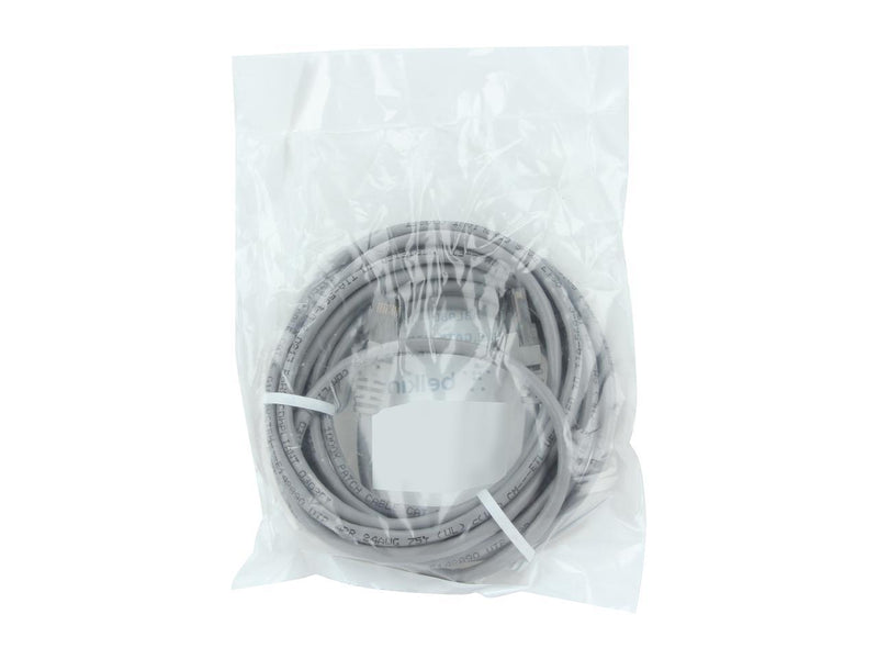 Belkin A3L980-12-S 12 ft. Cat 6 Gray Snagless Patch Cable