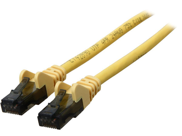 Belkin A3L980-01-YLW-S 1 ft. Cat 6 Yellow Snagless Patch Cable