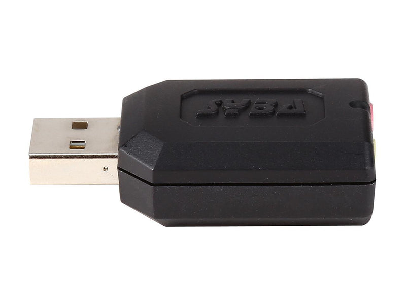 Syba external USB Stereo Sound Adapter for Windows, Mac, Linux Extra Audio