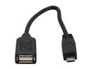 SYBA CL-CAB20125 Black Micro-USB B 5-pin Male to Standard Type-A Female Adapter