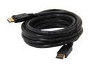 Link Depot DIS-15-MM 15 ft. Black DisplayPort Male to DisplayPort Male