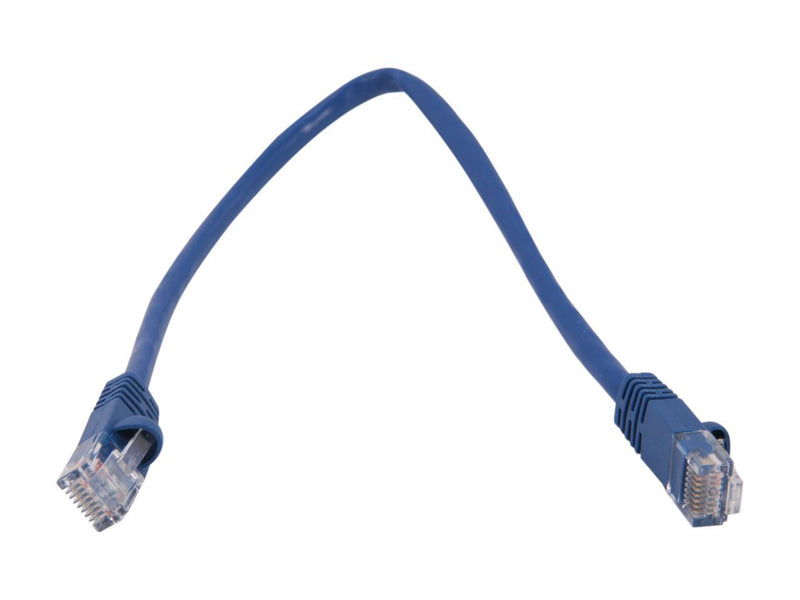 Link Depot C5M-1-BUB 1 ft. Cat 5E Blue Network Ethernet Cable