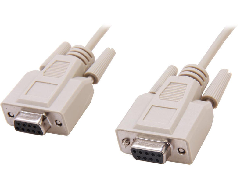 Cables To Go Model 03044 6 ft. DB9 F/F Null Modem Cable - Beige Female to Female