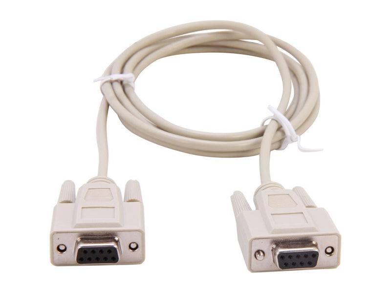 Cables To Go Model 03044 6 ft. DB9 F/F Null Modem Cable - Beige Female to Female