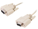 C2G Model 03046 15 ft. DB9 F/F Null Modem Cable - Beige Female to Female