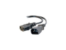 C2G Model 03141 6 ft. 18 AWG Computer Power Extension Cord (IEC320C14 to