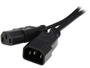 C2G / Cables To Go 03142 2 ft. Computer Power Ext Cord - C13 to C14