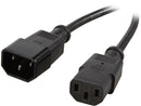 C2G Model 03143 10 ft. 18 AWG Computer Power Extension Cord (IEC320C14 to