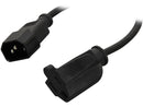 C2G Model 03147 1 ft. 18 AWG Monitor Power Adapter Cord (IEC320C14 to NEMA