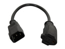 C2G Model 03147 1 ft. 18 AWG Monitor Power Adapter Cord (IEC320C14 to NEMA