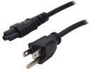 C2G Model 27400 6 ft. 18 AWG 3-Slot Laptop Power Cord (NEMA 5-15P to IEC320C5)