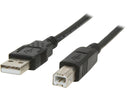 C2G 28104 5m USB Cable - USB 2.0 A to B Cable Black (16.4ft)