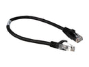 C2G 27150 1ft Cat6 550 MHz Snagless Patch Cable - Black