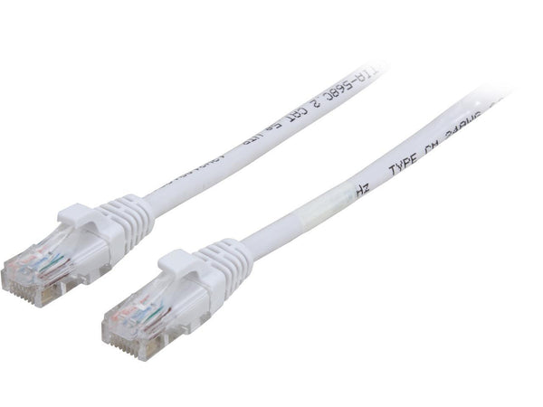 C2G 19479 Cat5e Cable - Snagless Unshielded Ethernet Network Patch Cable, White