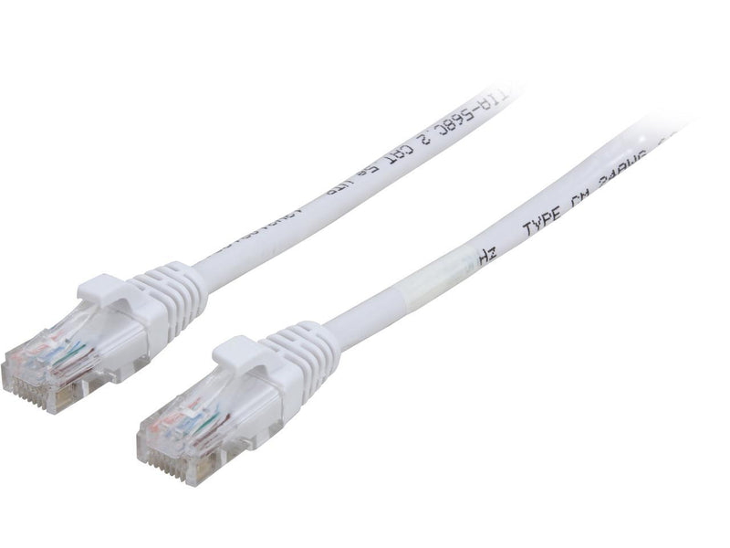 C2G 19479 Cat5e Cable - Snagless Unshielded Ethernet Network Patch Cable, White