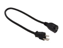 C2G / Cables To Go 29929 2 ft. Power Extension Cord (5-15R to 5-15P)