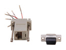 C2G 02941 RJ45 to DB9 Female Modular Adapter - Gray