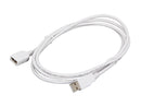 C2G 19018 2m USB 2.0 A Male to A Female Extension Cable - White