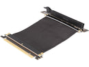 Athena Power 100mm/3.94" CABLE-PCIE16A1-L10V2 90-Degree Left Angle Flexible GPU