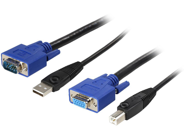 StarTech.com 11 - 15 ft. USB+VGA 2-in-1 KVM Switch Cable SVUSB2N1_15