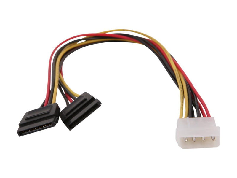 StarTech 12in LP4 to 2x SATA Power Y Cable Adapter - Molex to to Dual