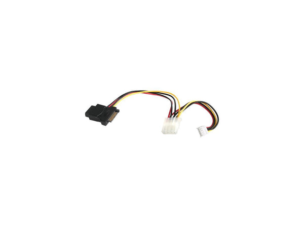 StarTech.com LP4SATAFMD 4.7 in. LP4 to SATA 15 Pin Power Adapter with Floppy
