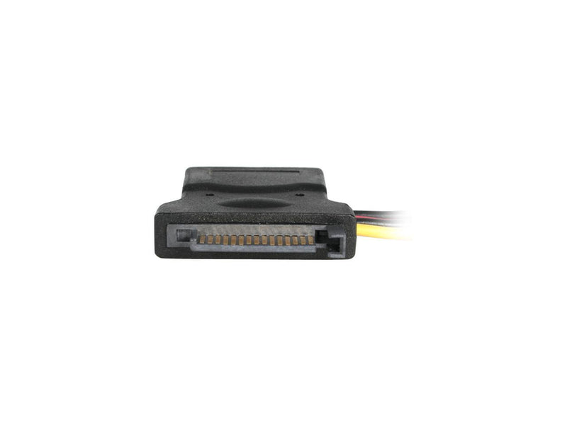 StarTech.com LP4SATAFMD 4.7 in. LP4 to SATA 15 Pin Power Adapter with Floppy
