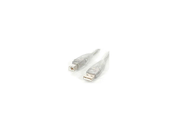 StarTech.com USB2HAB6T Transparent Transparent USB 2.0 Cable - A to B