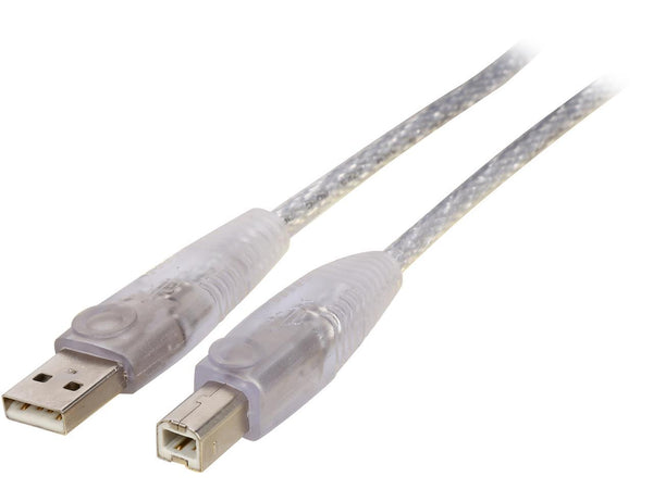 StarTech.com USB2HAB10T Transparent USB 2.0 Cable - A to B