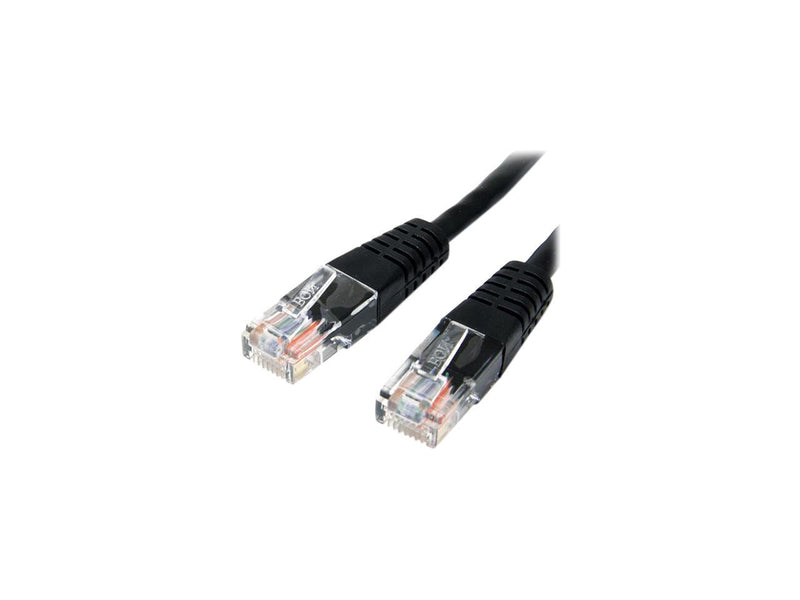 StarTech.com Cat5e Ethernet Cable - 6 ft - Black - Patch Cable - Molded