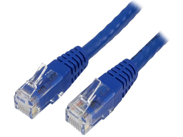 StarTech.com C6PATCH8BL 8 ft. Cat 6 Blue Molded UTP Patch Cable - ETL Verified