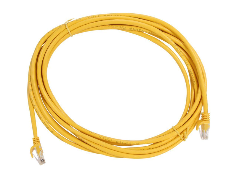 StarTech.com 45PATCH15YL 15 ft. Cat 5E Yellow Snagless UTP Patch Cable