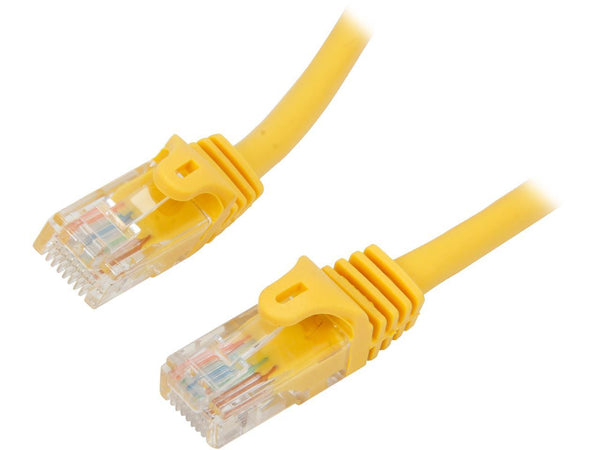 StarTech Cat5e Ethernet Cable - 10 ft - Yellow- Patch Cable - Snagless