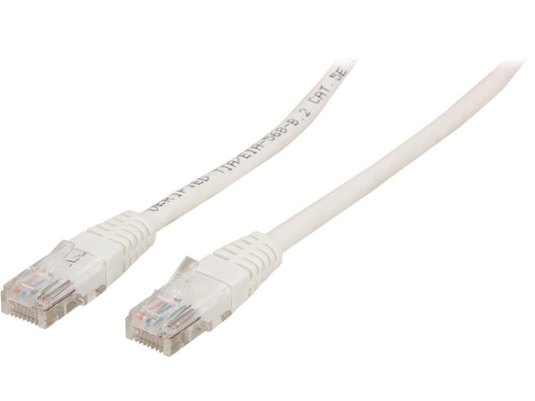 StarTech.com M45PATCH10WH 10 ft. Cat 5E White Molded (350 MHz) UTP Patch Cable