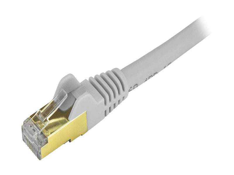 StarTech.com C6ASPAT10GR 10 ft. Cat 6 Gray Shielded Network Cable