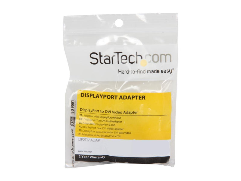 StarTech.com DP2DVIADAP Video DisplayPort DVI Adapter