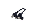 StarTech.com USBPNLBFBM1 Black Panel Mount USB Cable B to B - F/M