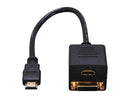 StarTech.com HDMISPL1DH 1 ft. Black Splitter Cable